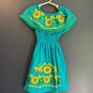 Never worn toddler sunflower Spanish dress